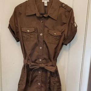 Calvin Klein Button Dress sz 10